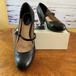 Frye Lois Mary Jane Black Heels